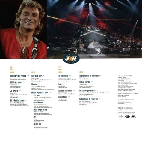 Johnny Hallyday LP Parc Des Princes 1993 Hachette M 01372 15 F