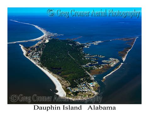 Aerial Photo Of Dauphin Island Alabama America From The Sky