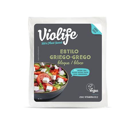 Bloque Vegano Sabor Queso Estilo Griego Violife 230g 5202390020407