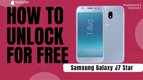 How To Unlock Samsung Galaxy J7 Star With Code By Imei Youtube