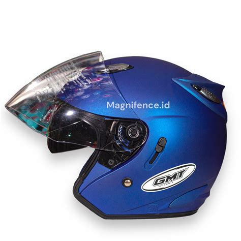 Jual Helm Half Face Gmt Original Double Visor Helem Motor Sni Murah