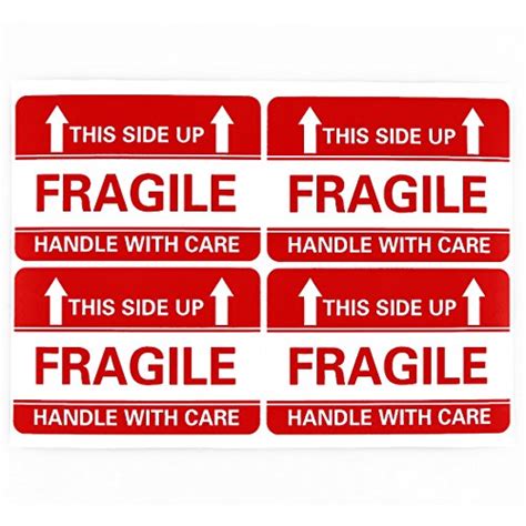 100pcs 4x3 Fragile This Way Up Sticker Fragile Handle With Care Shipping Label Sign Online