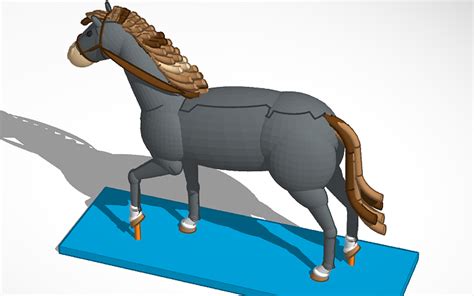 3D design 18th Century English Horse - Tinkercad