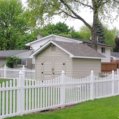 Darlington Tall Vinyl Picket Fence White Durables