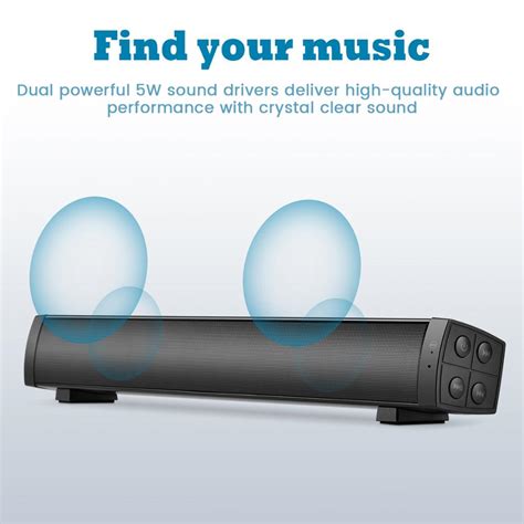 Bluetooth soundbar speakers computer wired and wireless bluetooth ...