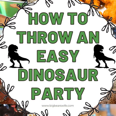 Easy Diy Dinosaur Party Decorations Shelly Lighting