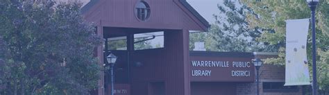 About Us Warrenville Public Library District