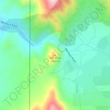 Red Rock topographic map, elevation, terrain