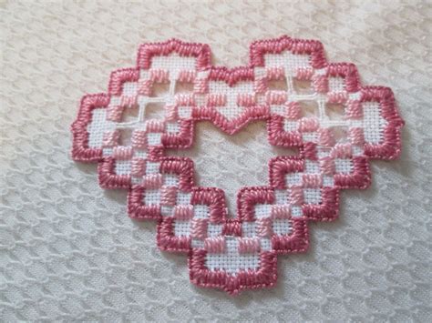 Hardanger Heart Norwegian Embroidery Hand Made Hardanger Made