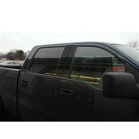 Pcs Glossy Black Pillar Posts Door Window For Ford F Super