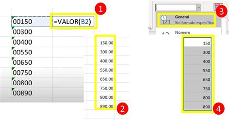 Cómo quitar o poner ceros a la izquierda en Excel