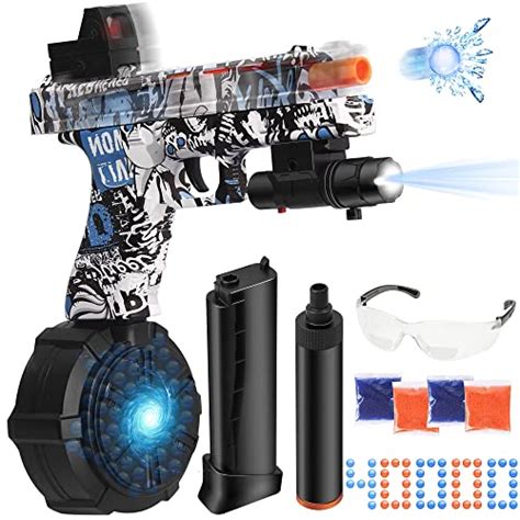 Jm X2 Gel Ball Blaster Pistol With Drum Splatter Blaster For Orbeez