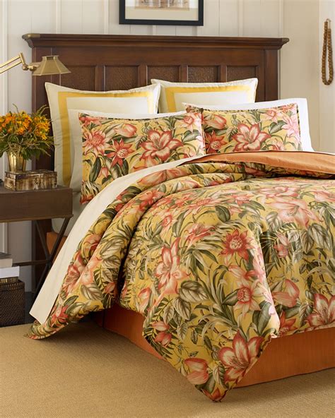 Tropical Lily 4 Piece California King Comforter Set