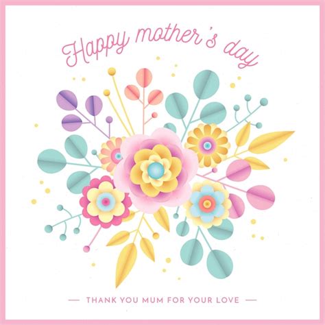 Free Vector Floral Mother S Day Background