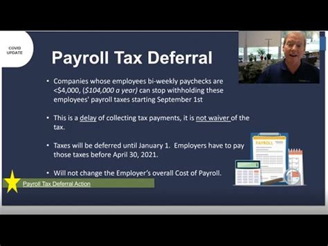 Payroll Tax Deferral Updates What It Means For Your Employees YouTube