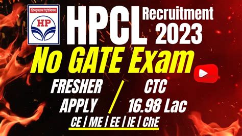 HPCL Recruitment 2023 WITHOUT GATE Freshers Permanent Job Latest