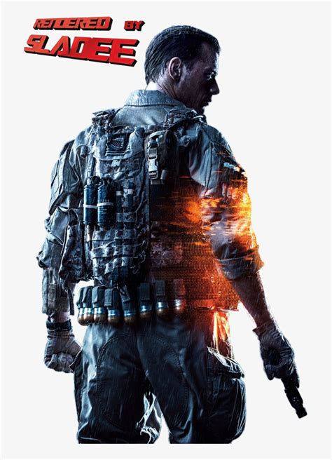 Battlefield 4 Key Soldier Back Render By Sladee Army Soldiers Back