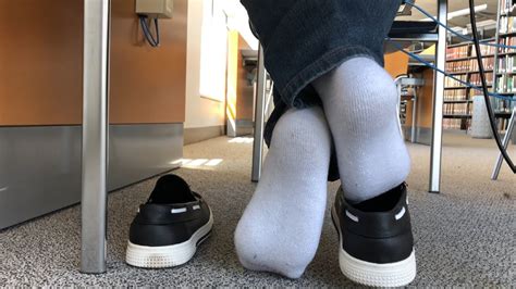 Library Shoeplay Under The Chair With White Socks Youtube