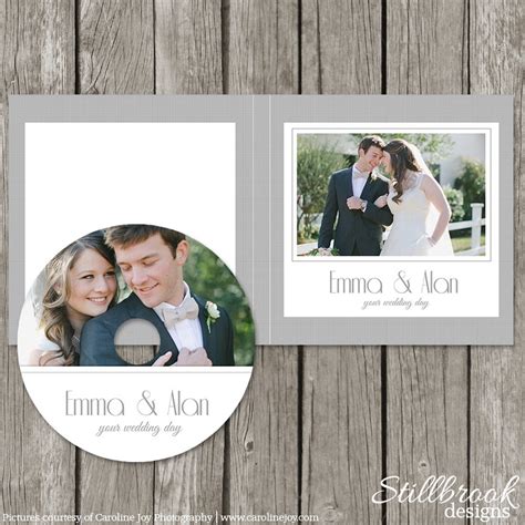 CD Label Template Wedding DVD Case CD Sleeve Cover CL04 - Etsy