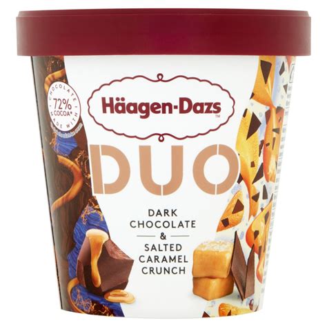 Häagen Dazs Duo Dark Chocolate Salted Caramel Crunch 420 ml