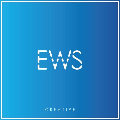 Premium Vector Ews Premium Vector Latter Logo Design Creative Logo