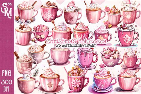 Christmas Hot Cocoa Sublimation Clipart Graphic By Stevenmunoz56