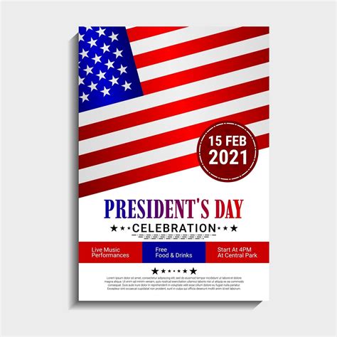 Presidents Day template design 2008993 Vector Art at Vecteezy