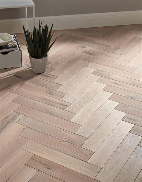 Park Avenue Herringbone Frosted Oak Solid Wood Flooring Direct Wood Flooring