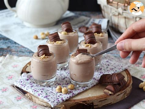 Vasitos kinder bueno súper cremoso y sin cocción Receta Petitchef