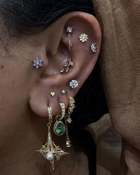 Adding More Bling To This Ear Curation Faux Rook Stacks By