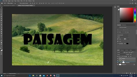 Photoshop 11 Como Colocar Uma Imagem Dentro De Um Texto YouTube