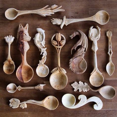 Hand Carved Wooden Spoons By Giles Newman Smile More Please