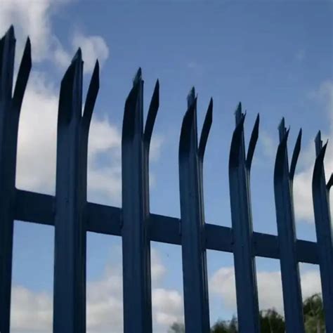 Hot Dipped Galvanized Steel Palisade Fencing PVC Security Palisade