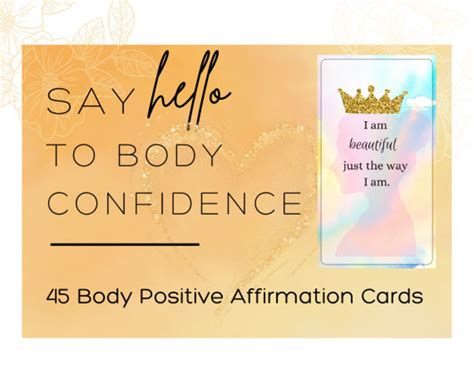 45 Printable Body Positivity Affirmation Cards For Womenteenagers 3 For Customization For Self