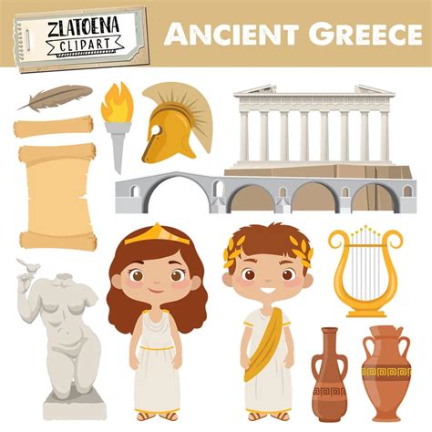 Greece Clip Art Ancient Greece Clipart Travel Clipart Greek Clip Art ...