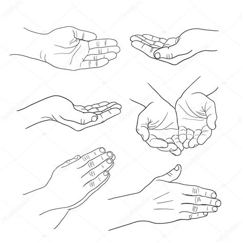 Hand Palm Drawing at GetDrawings | Free download