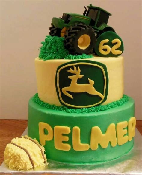 John Deere Green Tractor Cake Farm Cake Cake