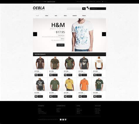 Tshirt Website Template