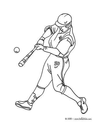 BASEBALL coloring pages - Batter | Baseball coloring pages, Bat ...