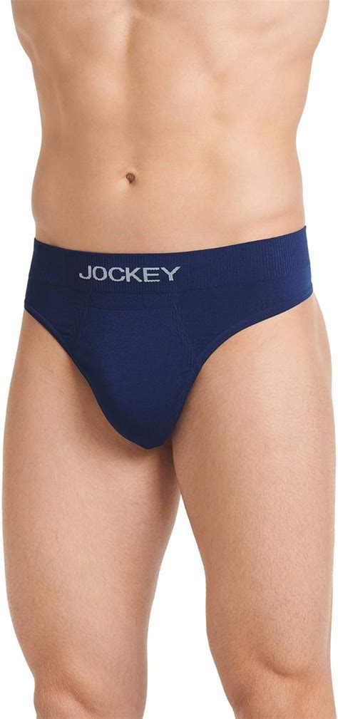 Jockey Men S Underwear Formfit™ Lightweight Seamfree Thong Just Past Midnight L Amazon Ca