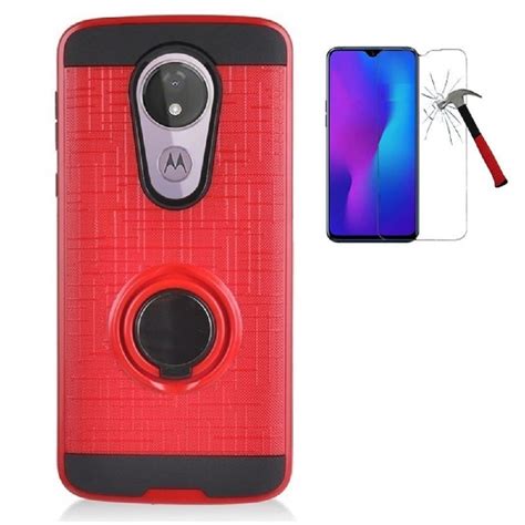 Phone Case For Motorola Moto G7 Power Moto G7 Supra Moto G7 Optimo Maxx With Tempered Glass