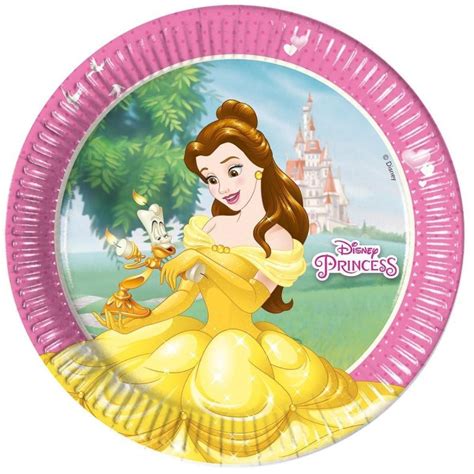 Assiettes En Carton Princesses Disney Cm My Party Kidz