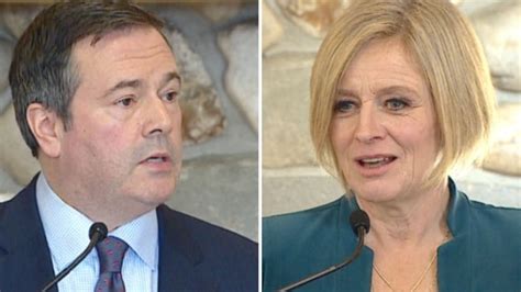 Jason Kenney Rachel Notley Hone Attack Lines As Election Window Opens