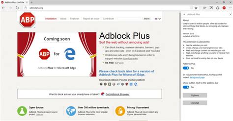 Adblock Et Adblock Plus L Essai Pour Microsoft Edge