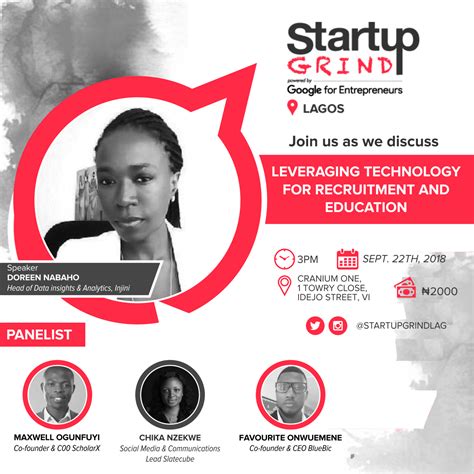 See Startup Grind Hosts Edtech Themed Meetup At Startup Grind Lagos