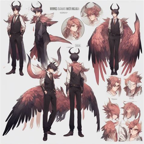 Hot anima boy with wings and horns by Garma21 on DeviantArt