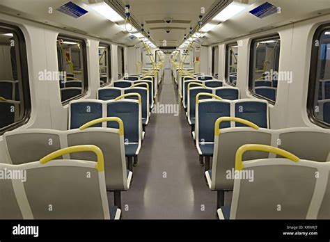 Passenger Train interior Stock Photo - Alamy