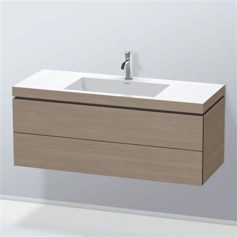 Duravit Vero Air Washbasin With L Cube Vanity Unit With 2 Pull Out