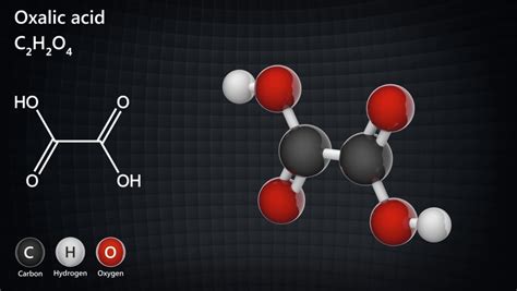 Oxalic Acid Chemical Structure Stock Video Footage K And Hd Video