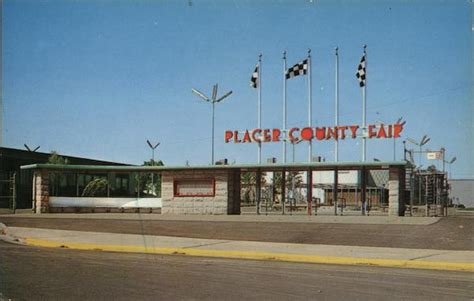 Entrance to Placer County Fairgrounds Roseville, CA Postcard